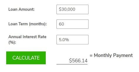 calculate payment 60 months