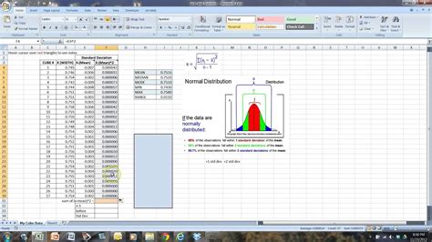 Calculate Standard Deviation From Histogram Excel