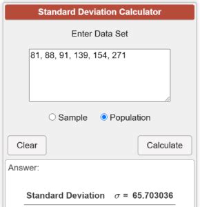 Calculate Standard Deviation In Sql Query