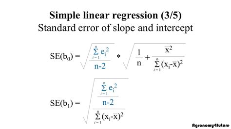 calculate standard error in regression