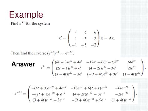 Calculate The Exponential Of A Matrix