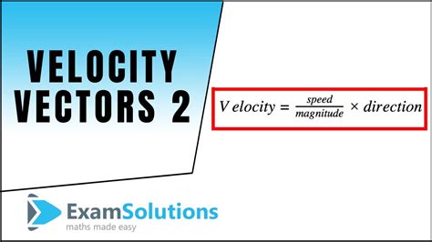 calculate velocity vector from speed and direction