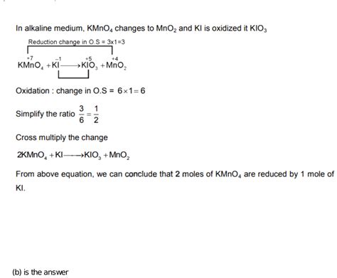 calculated moles of kmno4 added