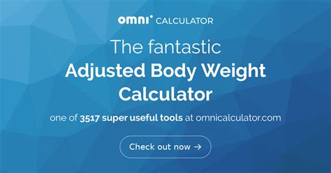 calculating adjusted body weight