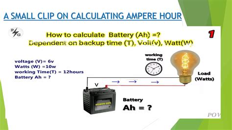Calculating Battery Amp Hour Capacity