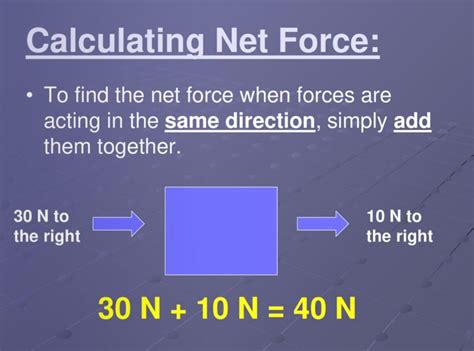 calculating net force examples