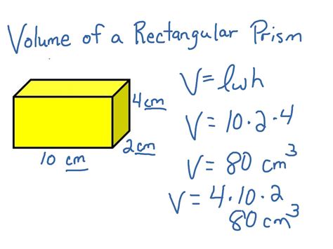 Calculating the Volume of a Rectangular Prism