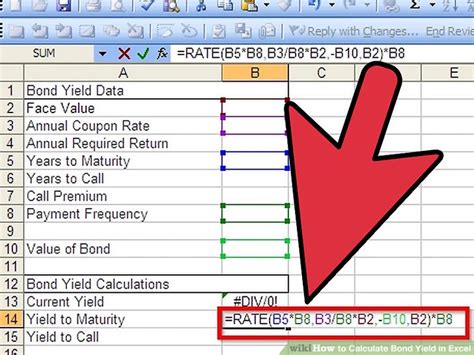 calculating yield to call in excel