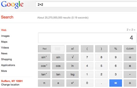 calculator - google search