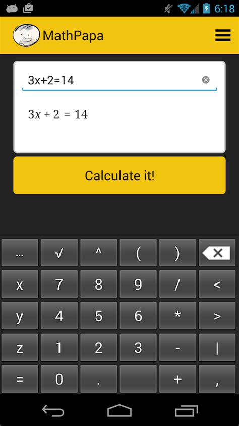 calculator algebra google