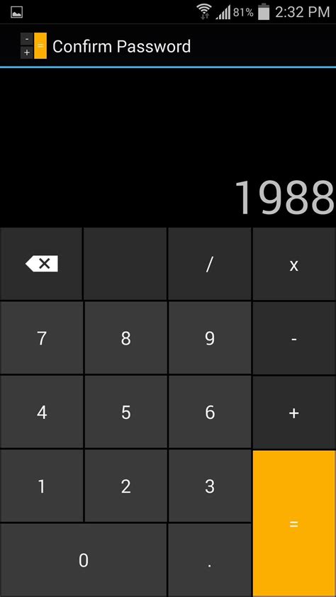 calculator app how to unlock