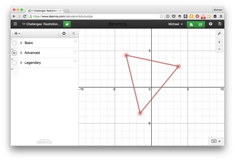 calculator desmos graphing triangle