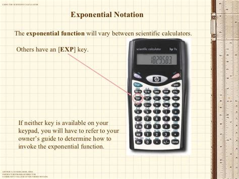 Calculator Exponent Key