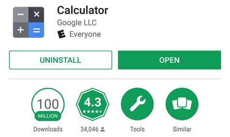 calculator free google play downloads report