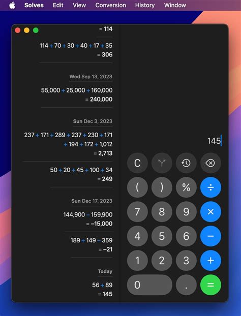 Calculator History Mac