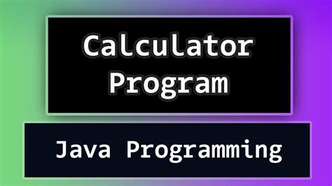 Calculator In Java Language