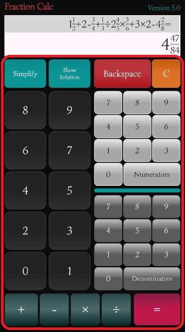 Calculator Online With Fraction Button