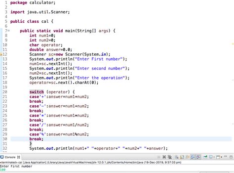 Calculator Program In Java Source Code