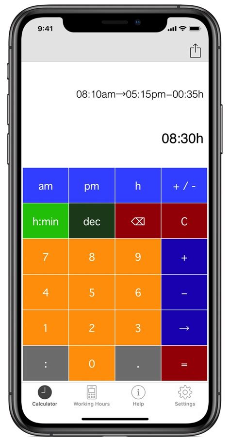 calculator time calculator app