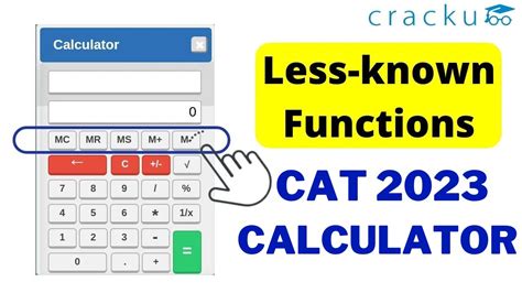 calculator used in cat exam