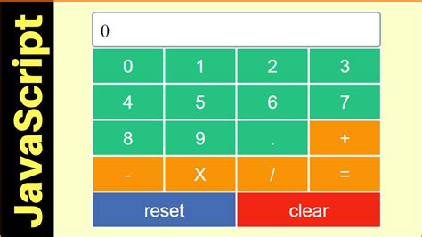 Calculator Using Javascript Source Code