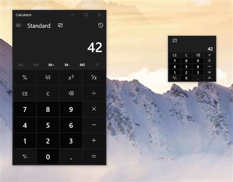 calculator windows 10 app