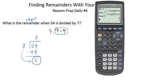 calculator with remainders