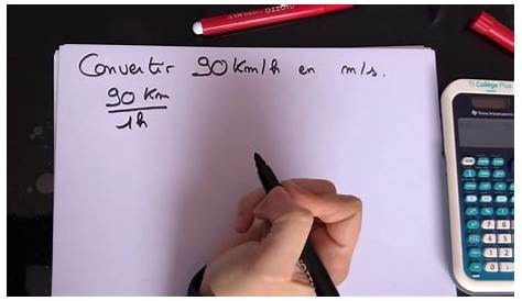 comment calculer une vitesse moyenne en km h