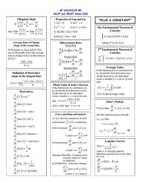 calculus bc exam pdf