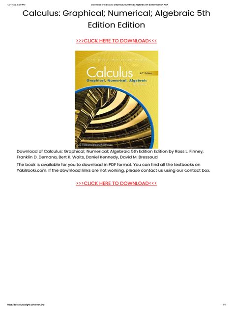 Reviews Calculus Graphical Numerical Algebraic Pdf Latest