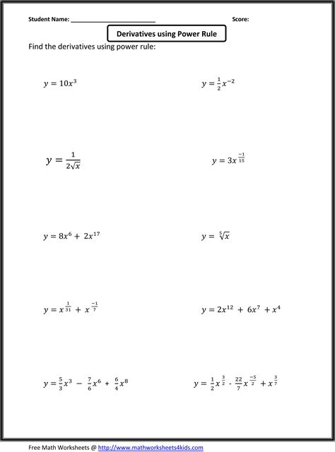 calculus practice problems functions