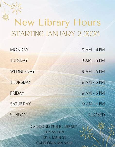 Caledonia Mi Library Hours