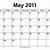 calendar 2011 may