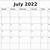 calendar july 2022 printable free