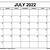 calendar july 2022 printable