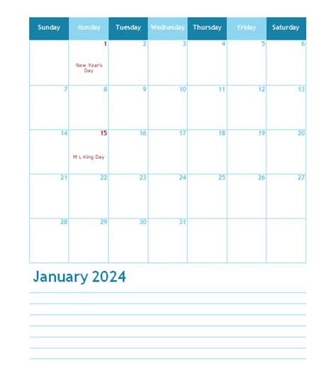 Calendar Labs 2024 Monthly Calendar