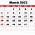 calendar march 2022 printable