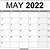 calendar may 2022 printable