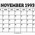 calendar november 1993