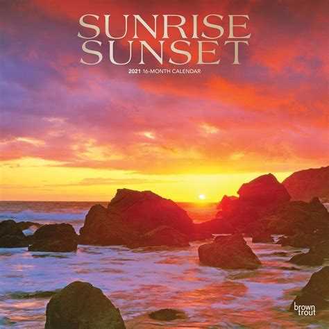 Calendar Of Sunrise And Sunset