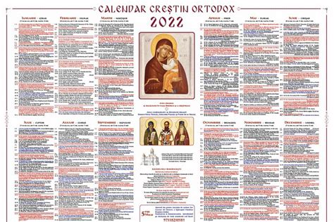 Calendar Ortodox 2020 Sărbători Religioase Din Fiecare