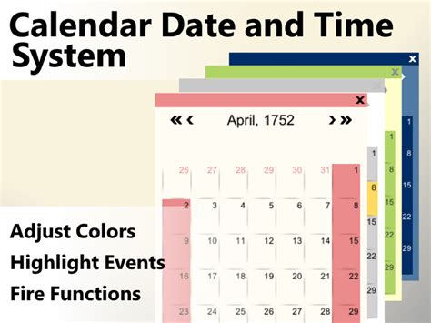 Calendar With Date And Time