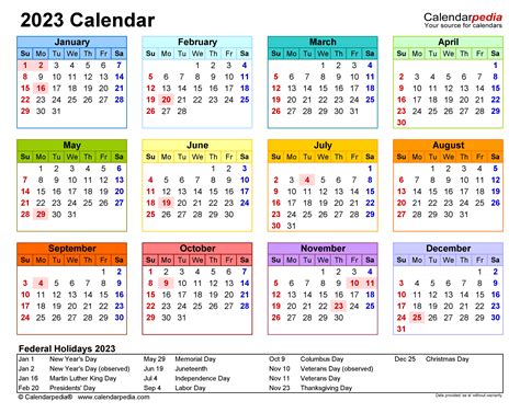 calendar 2023 for printing