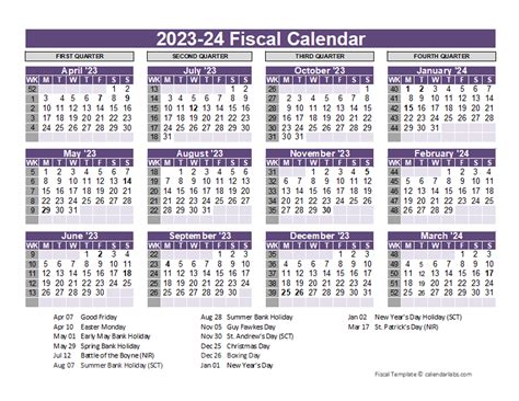 calendar 2023-24 tax