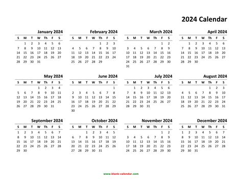 calendar 2024