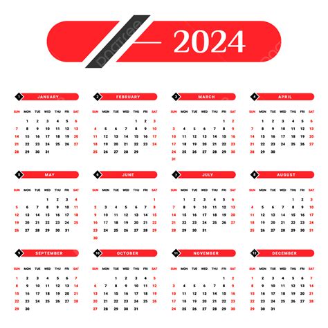 calendar 2024 dengan tanggal merah