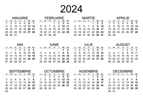 calendar 2024 romanesc pdf