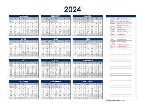 calendar 2024 with holidays singapore
