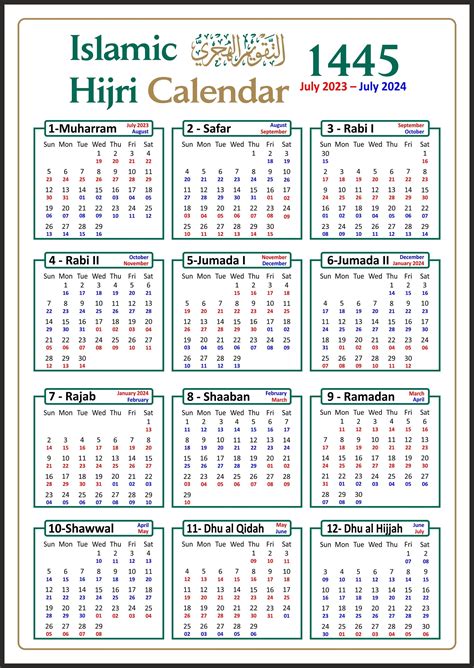 calendar bulan islam 2024