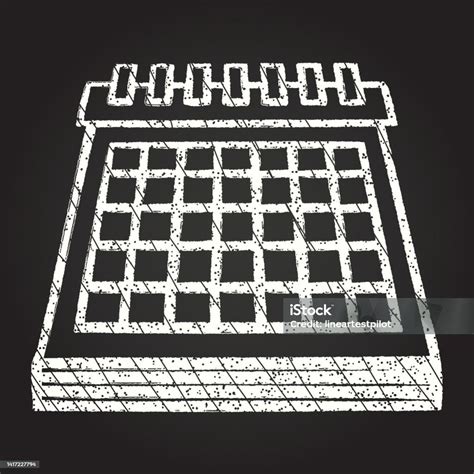 Calendar Chalk Drawing